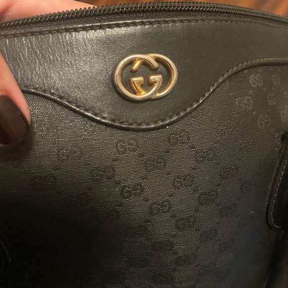 Vintage Black Gucci Boston Bag - Picture 7 of 16